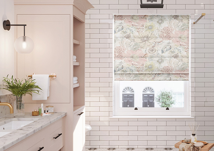 Spring Garden, Dusky Rose - Roman Blind - Image 3